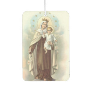 Our Lady of Mount Carmel with the Baby Jesus Car Air Freshener