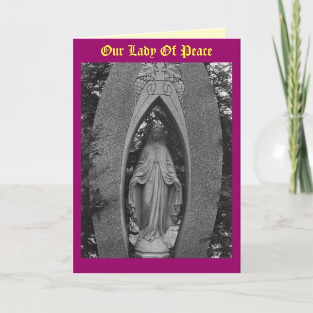 Our Lady Of Peace Card (Front)