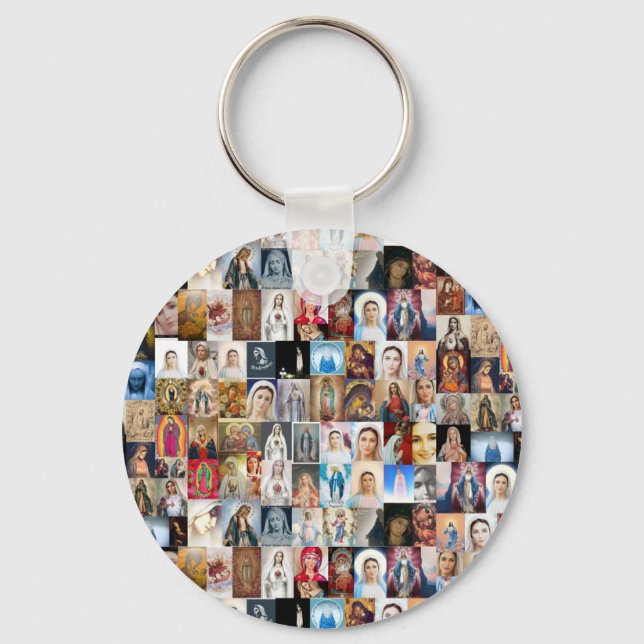 Our Lady of Peace, Mother of Peace, Queen of Peace Key Ring (Front)