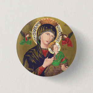 Our Lady of Perpetual Help 3 Cm Round Badge