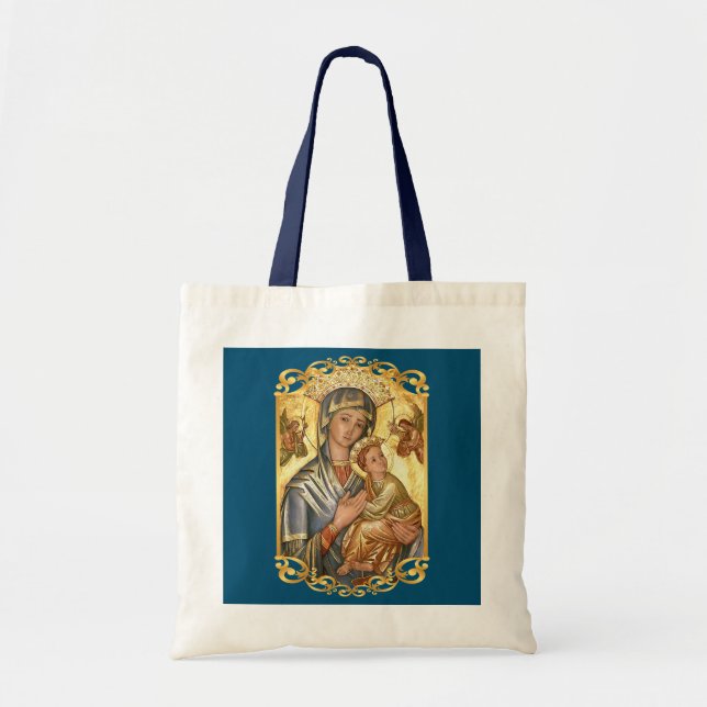 Our Lady of Perpetual Help Blessed Mother Mary Tote Bag (Front)