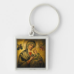 Our Lady of Perpetual Help  Bracelet Key Ring