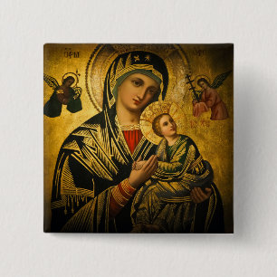 Our Lady of Perpetual Help Button
