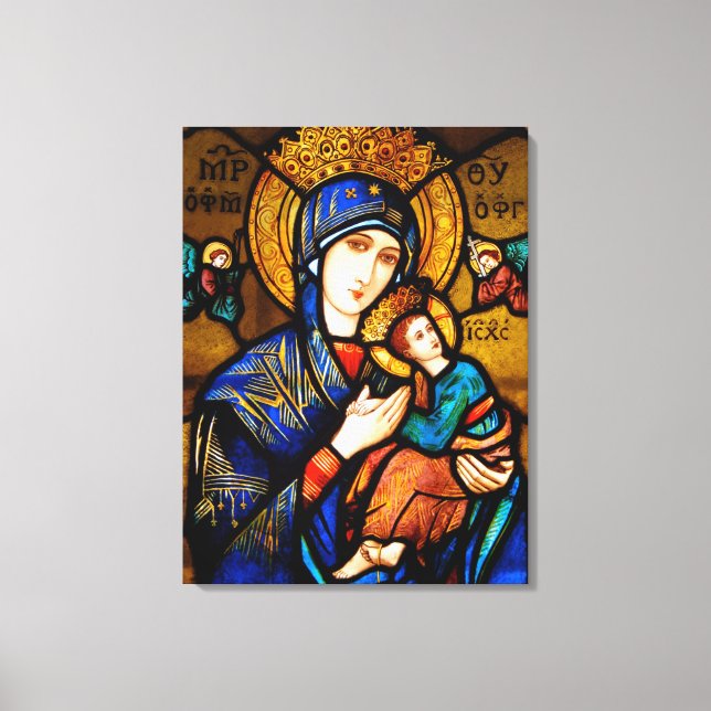 our lady of perpetual help canvas print (Front)