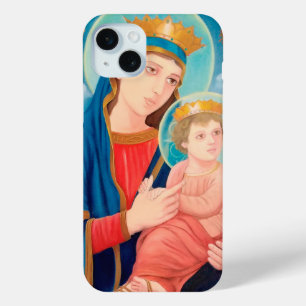 Our Lady of Perpetual Help Catholic iPhone 15 Mini Case