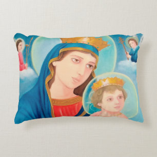 Our Lady of Perpetual Help Catholic Decorative Cushion