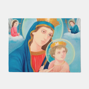 Our Lady of Perpetual Help Catholic Doormat