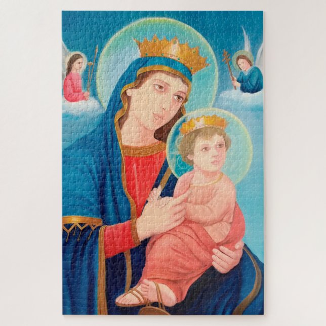 Our Lady of Perpetual Help Catholic Jigsaw Puzzle (Vertical)
