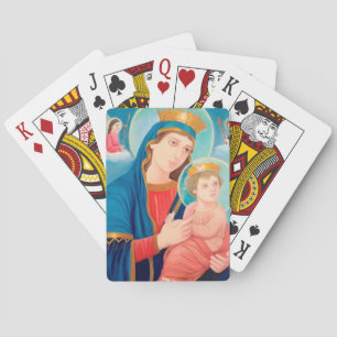 Our Lady of Perpetual Help Catholic Playing Cards