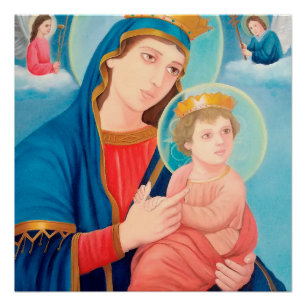 Our Lady of Perpetual Help Catholic Poster