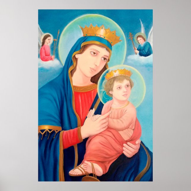 Our Lady of Perpetual Help Catholic Poster (Front)