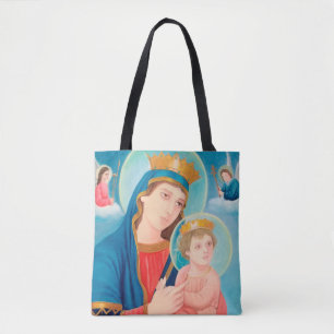 Our Lady of Perpetual Help Catholic Tote Bag