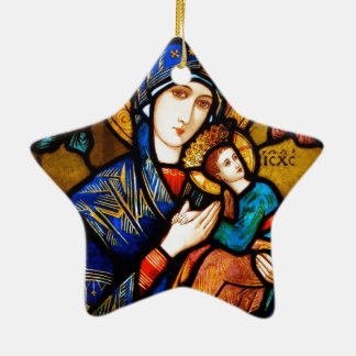 our lady of perpetual help ceramic tree decoration