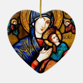 our lady of perpetual help ceramic tree decoration