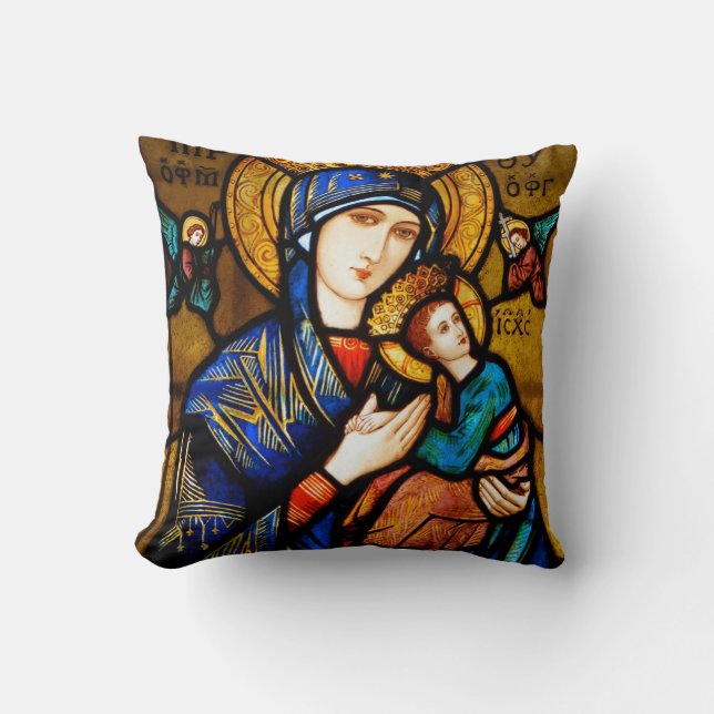 our lady of perpetual help cushion (Front)