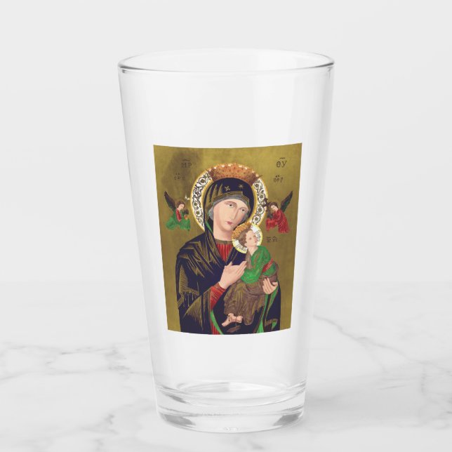 Our Lady of Perpetual Help Glass (Front)