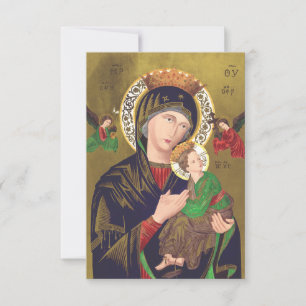 Our Lady of Perpetual Help Holy Card   Ave Maria