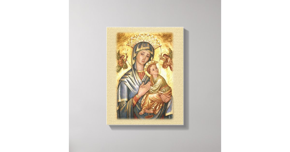 Our Lady of Perpetual Help Icon. Canvas Print | Zazzle