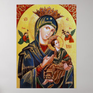 OUR LADY OF PERPETUAL HELP ICON POSTER