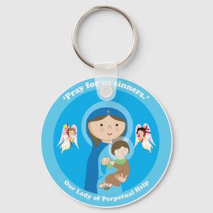 Our Lady of Perpetual Help Key Ring