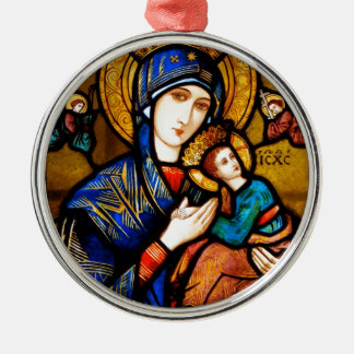 our lady of perpetual help metal tree decoration