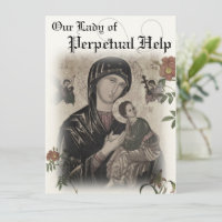 Our Lady of Perpetual Help Prayer Card