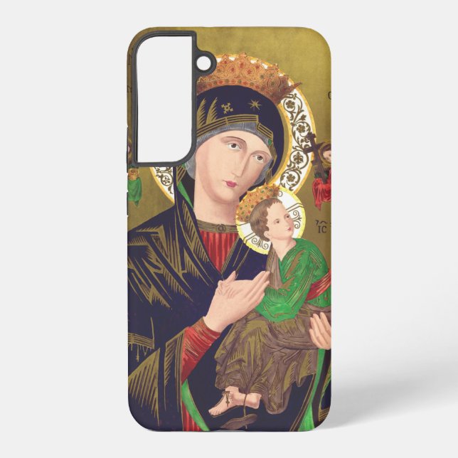 Our Lady of Perpetual Help Samsung Galaxy S22+ Case (Back)