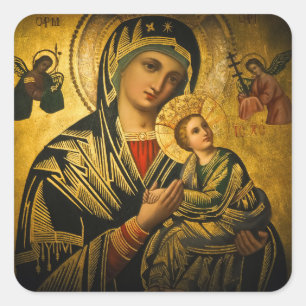 Our Lady of Perpetual Help Square Sticker