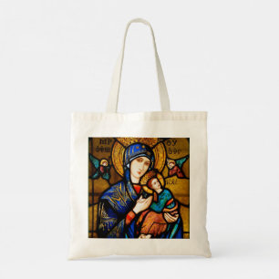 our lady of perpetual help tote bag