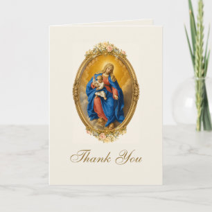 Our Lady of Pompei Wedding Thank You Card