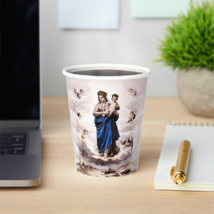 Our Lady of Prompt Succour BW Paper Cups
