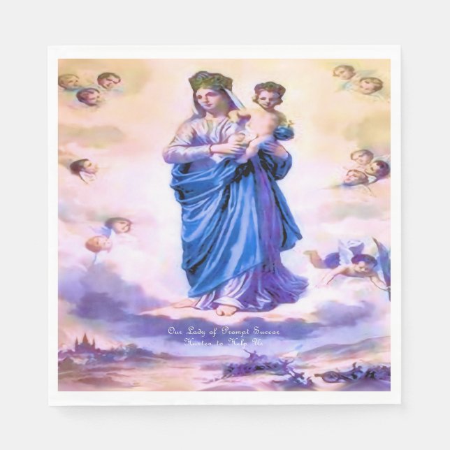 Our Lady of Prompt Succour Napkin (Front)