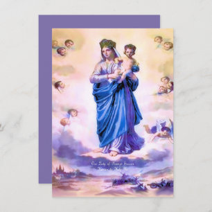 Our Lady of Prompt Succour with Prayer Holiday Card