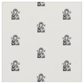 Our Lady of Rosary pattern fabric