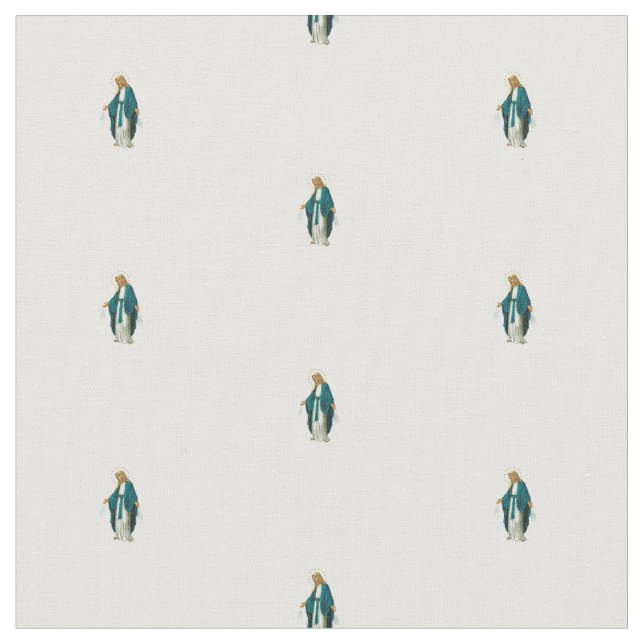 Our Lady of Rosary pattern fabric (Close Up)