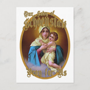 OUR LADY OF SCHOENSTATT PRAY FOR US POSTCARD