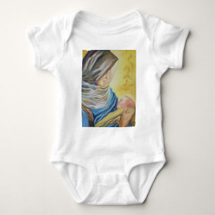 Our Lady of Silence holding baby Jesus Bodysuit