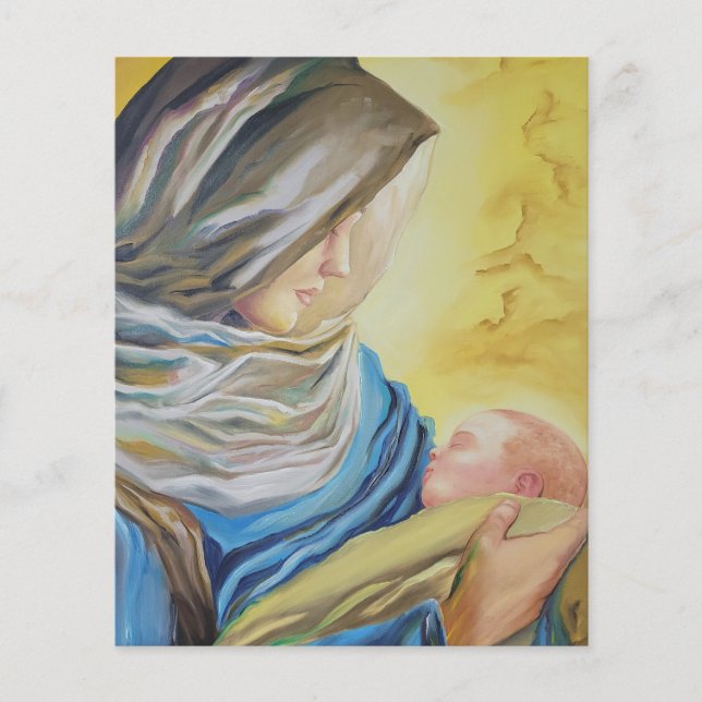 Our Lady of Silence holding baby Jesus Flyer (Front)