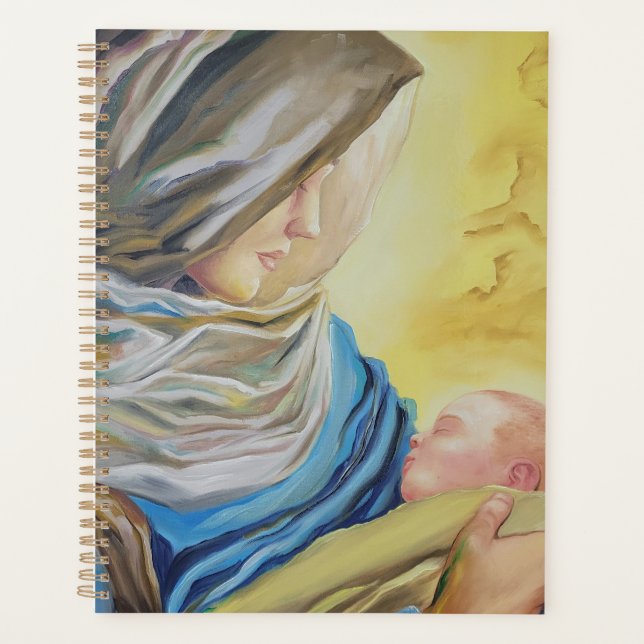 Our Lady of Silence holding baby Jesus Planner (Front)