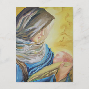 Our Lady of Silence holding baby Jesus Postcard
