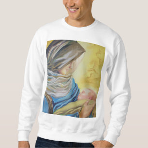 Our Lady of Silence holding baby Jesus Sweatshirt