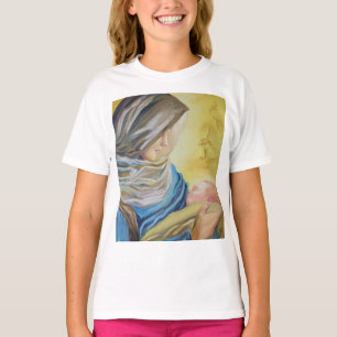 Our Lady of Silence holding baby Jesus T-Shirt