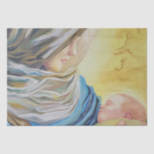 Our Lady of Silence holding baby Jesus Tissue Paper