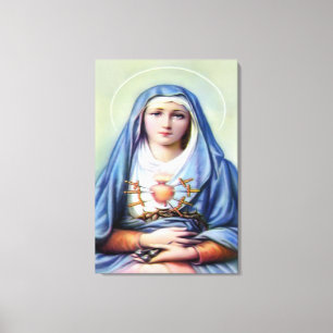 Our Lady of Sorrows Canvas Print