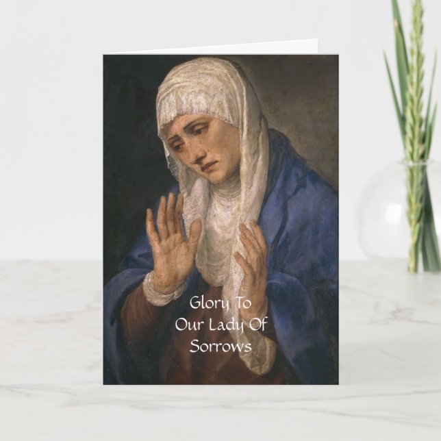 Our Lady of Sorrows Card (Front)