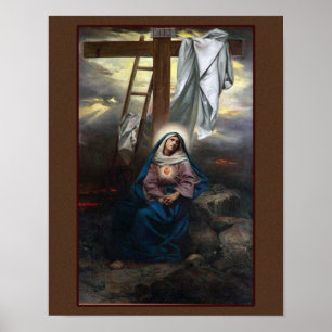 Our Lady of Sorrows Devotional Image. Poster