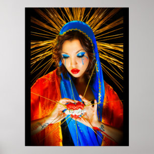 Our Lady of Sorrows Southwest Style Poster