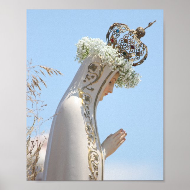 Our Lady of Star of the Sea, Photograph of Mary Poster (Front)