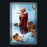 Our Lady of the Angels by William Bouguereau Poster<br><div class="desc">Our Lady of the Angels c1889 by French Painter William-Adolphe Bouguereau (1825 - 1905) of the NeoClassic and Academic Periods, who created modern interpretations of classical subjects based of mythological themes. Our Lady of the Angels, Originally Titled: Notre Dame Des Anges; depicts the Virgin Mary Mother Of Jesus Carrying the...</div>