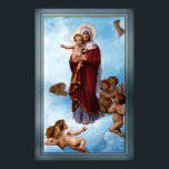 Our Lady of the Angels by William Bouguereau Poster<br><div class="desc">Our Lady of the Angels c1889 by French Painter William-Adolphe Bouguereau (1825 - 1905) of the NeoClassic and Academic Periods, who created modern interpretations of classical subjects based of mythological themes. Our Lady of the Angels, Originally Titled: Notre Dame Des Anges; depicts the Virgin Mary Mother Of Jesus Carrying the...</div>